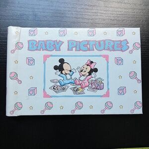 Vintage Disney Babies Mickey & Minnie Baby Pictures Photo Album